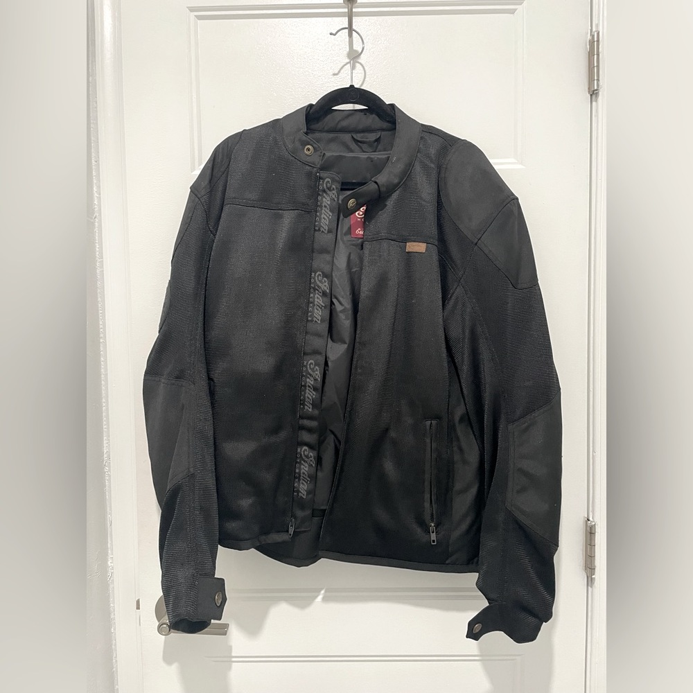 Indian Motorcycle Riding Jacket with Protective Pads